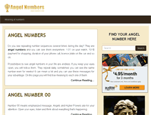 Tablet Screenshot of angel-numbers.com